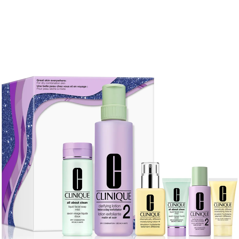 Clinique Great Skin Everywhere Skincare Gift Set for Dry Combination Skin Afbeelding 1