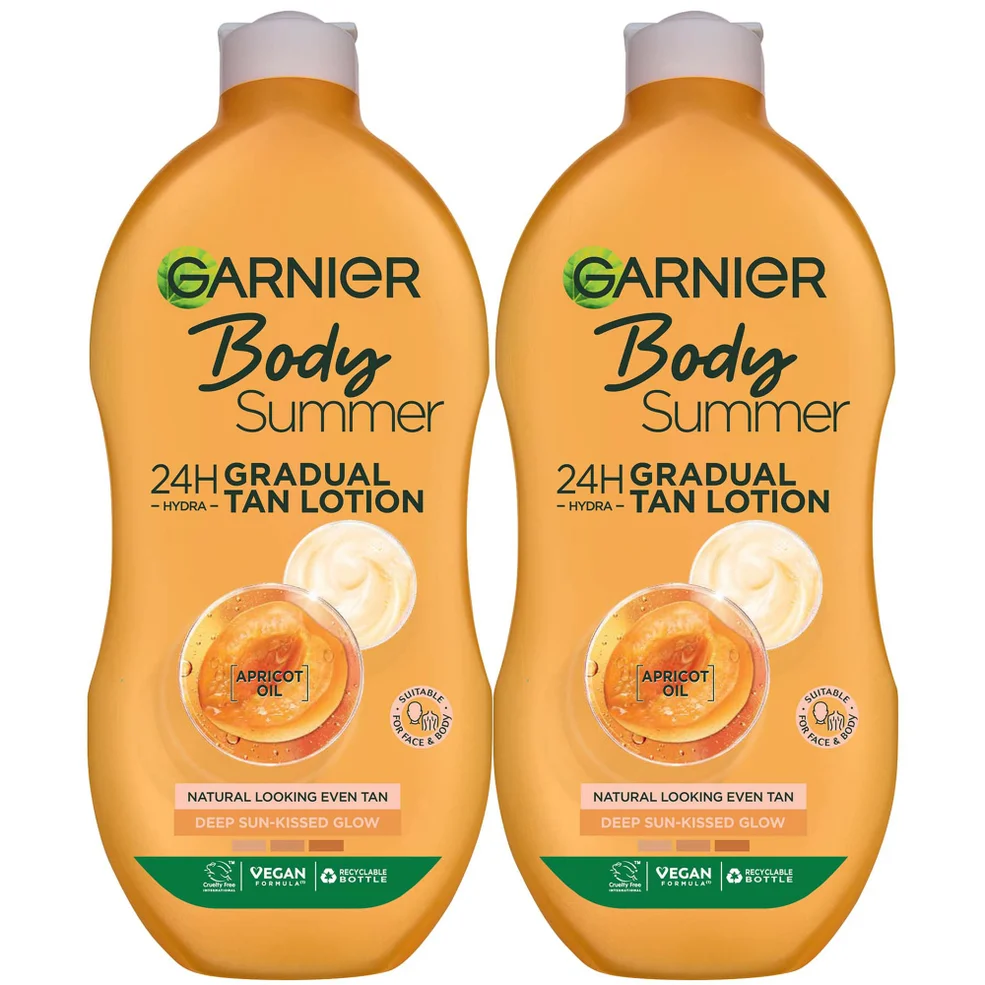 Garnier Summer Body Gradual Deep Tan Moisturiser Duo Afbeelding 1