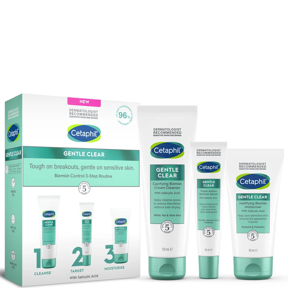 Cetaphil Gentle Clear Routine voor Anti-oneffenheden met 3 Stappen Kit Afbeelding 1