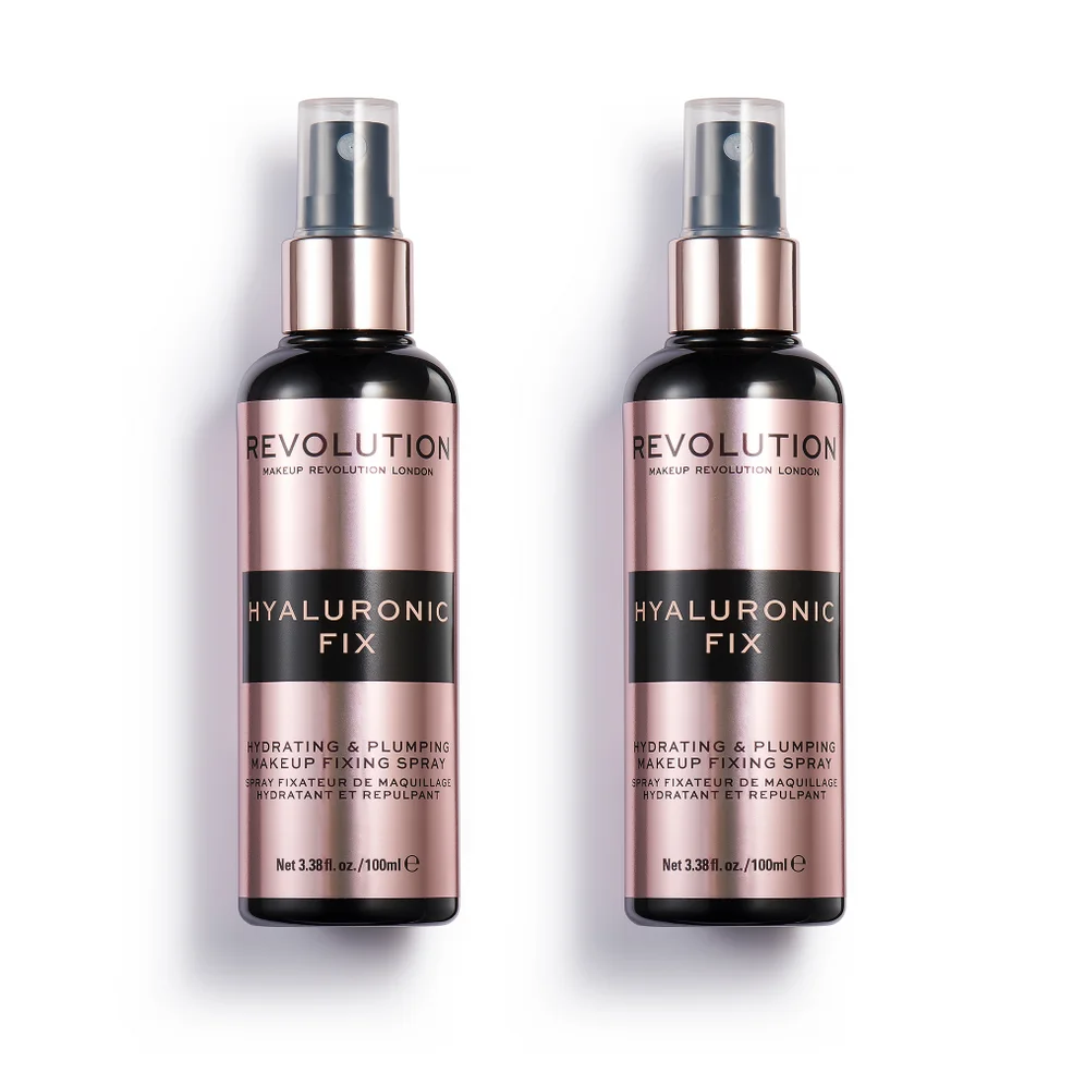 Makeup Revolution Hyaluronic Fixing Spray Duo Afbeelding 1