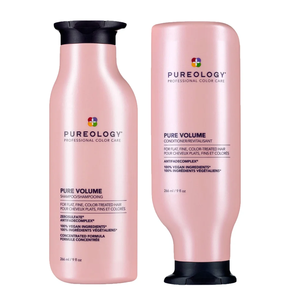 Pureology Pure Volume Shampoo and Conditioner Routine For Flat, Fine, Colour Treated Hair 266ml Afbeelding 1