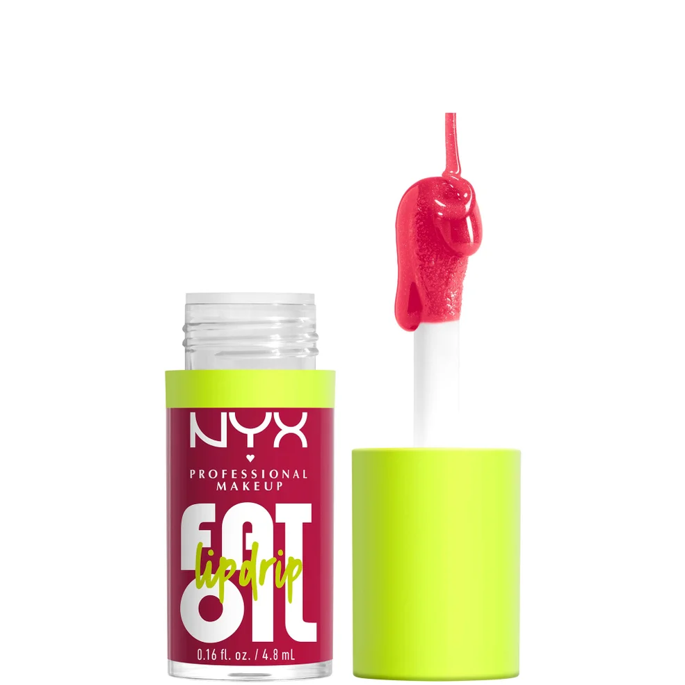 NYX Professional Makeup Fat Oil Lip Drip 12H Hydration Non-Sticky Finish Lip Gloss 4.8ml (Various Shades) Afbeelding 1