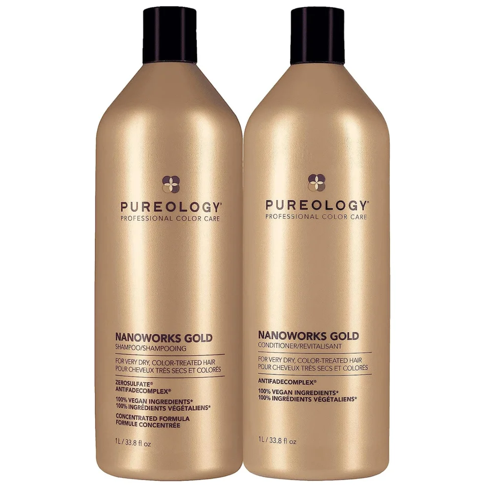 Pureology Nanoworks Gold Shampoo and Conditioner Routine For Very Dry, Colour Treated Hair Afbeelding 1