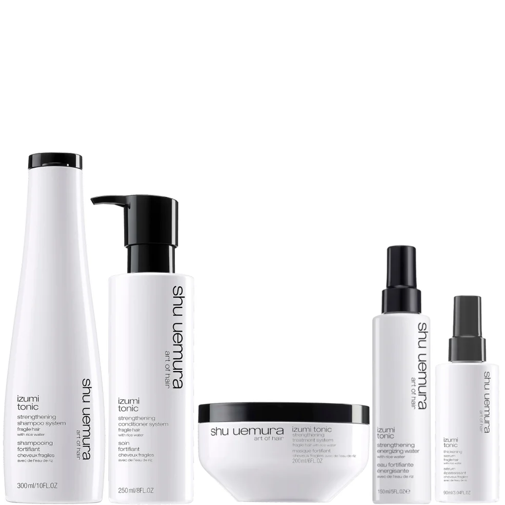 Shu Uemura Art of Hair Izumi Tonic Rice Water Shampoo, Conditioner, Hair Mask, Serum and Tonic Water Routine Afbeelding 1