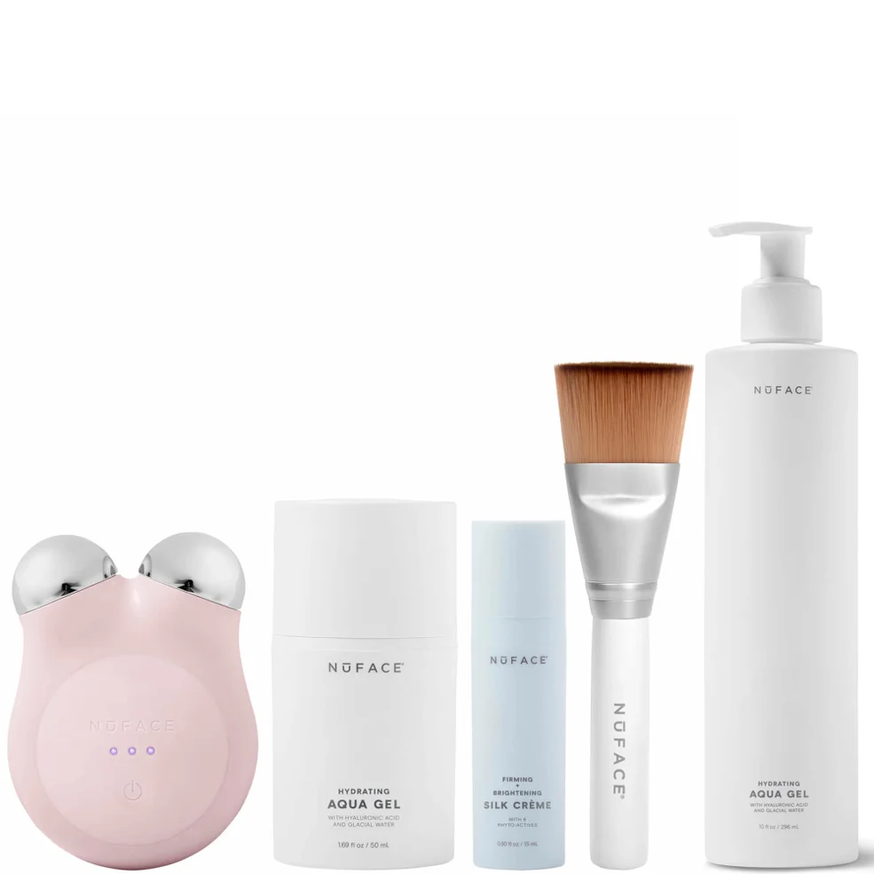NuFACE MINI+ Petite Facial Toning Routine Bundle - Sandy Rose Afbeelding 1