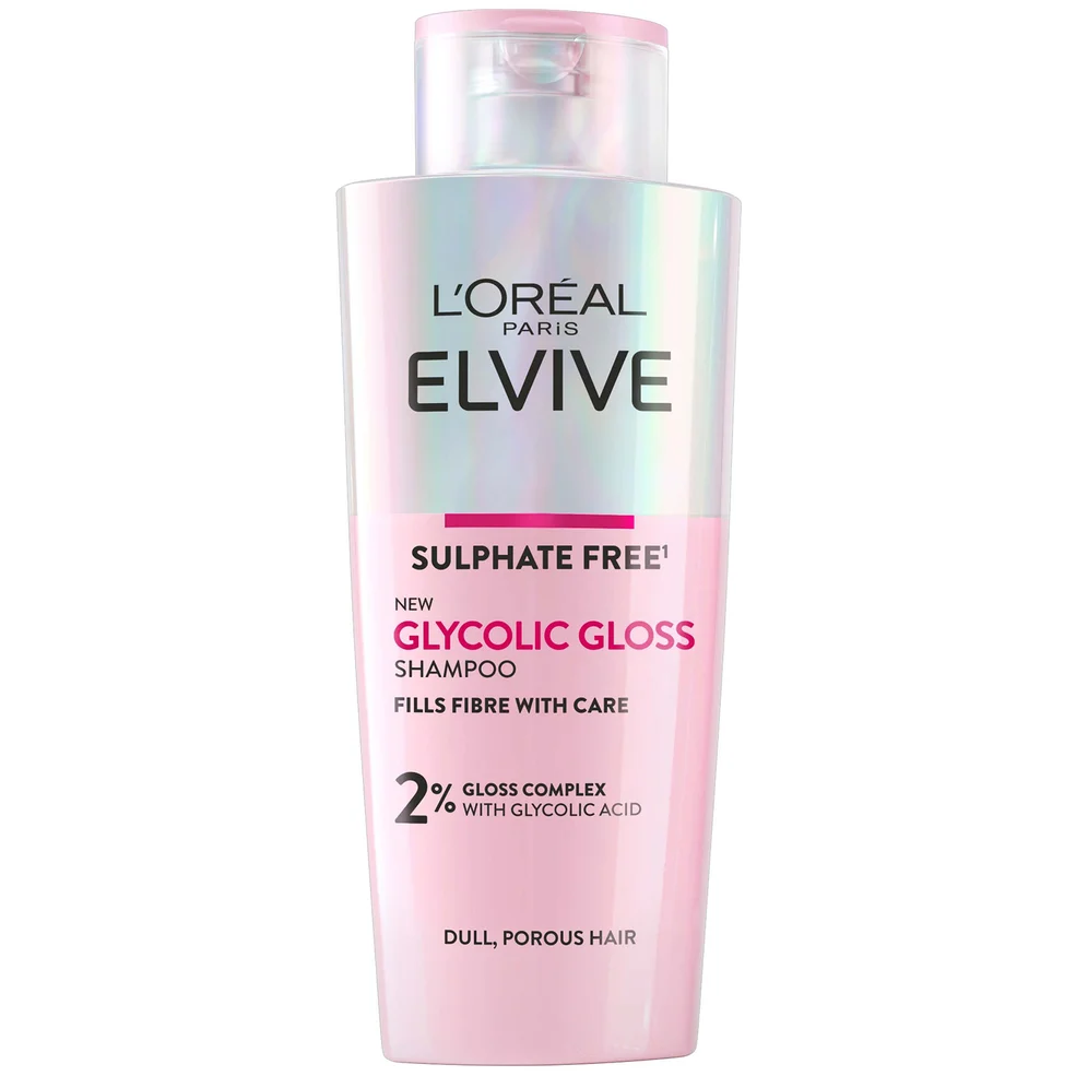 L'Oréal Paris Elvive Glycolzuur Glansversterkende Sulfaatvrije Shampoo voor Dof Haar 200 ml Afbeelding 1