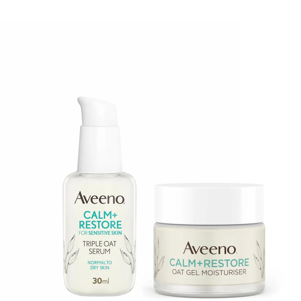 Aveeno Face Calm and Restore 24hr Hydration Duo Afbeelding 1