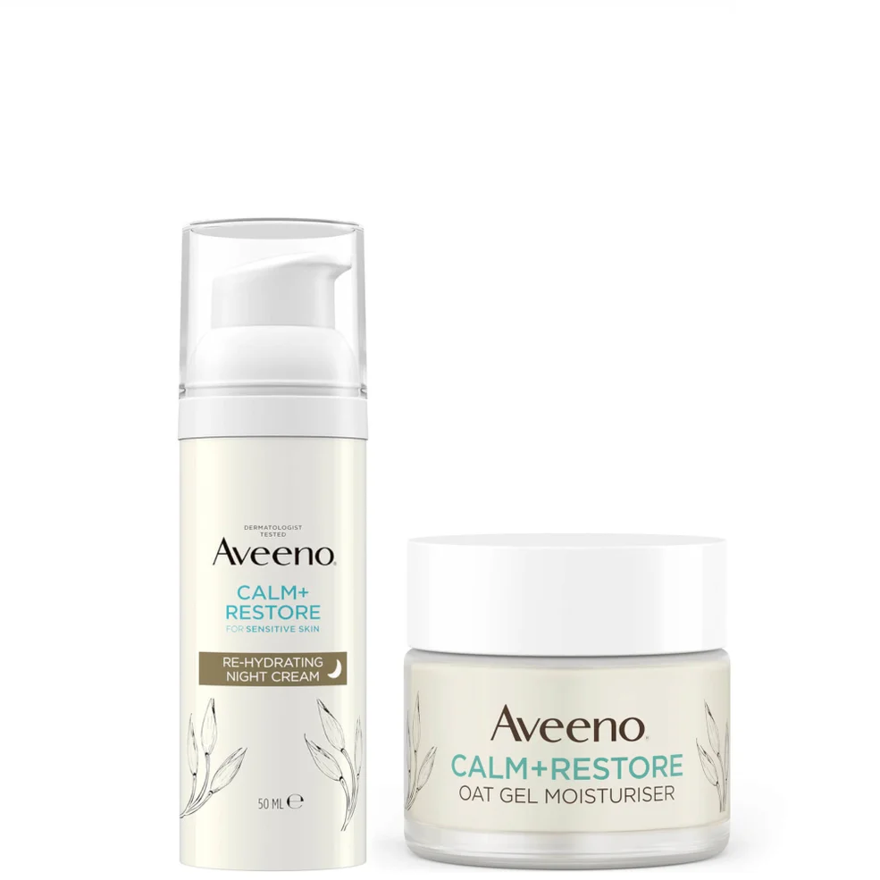 Aveeno Face Calm and Restore Intensely Nourish Day and Night Duo Afbeelding 1