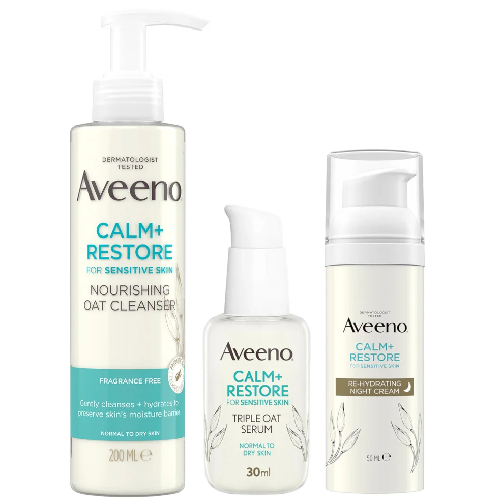 Aveeno Face Calm and Restore Night Nourish Routine Afbeelding 1