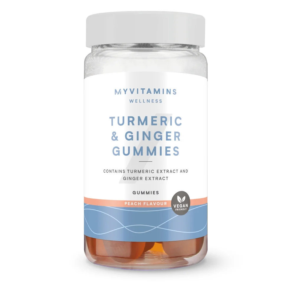 Myvitamins Turmeric & Ginger Gummies, Peach, 60 Gummies Afbeelding 1