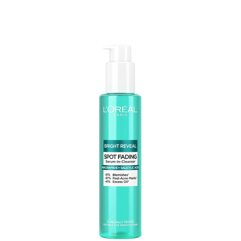 L'Oréal Paris Bright Reveal Spot Fading Serum-in-Cleanser met Niacinamide en Salicylzuur 150 ml Afbeelding 1