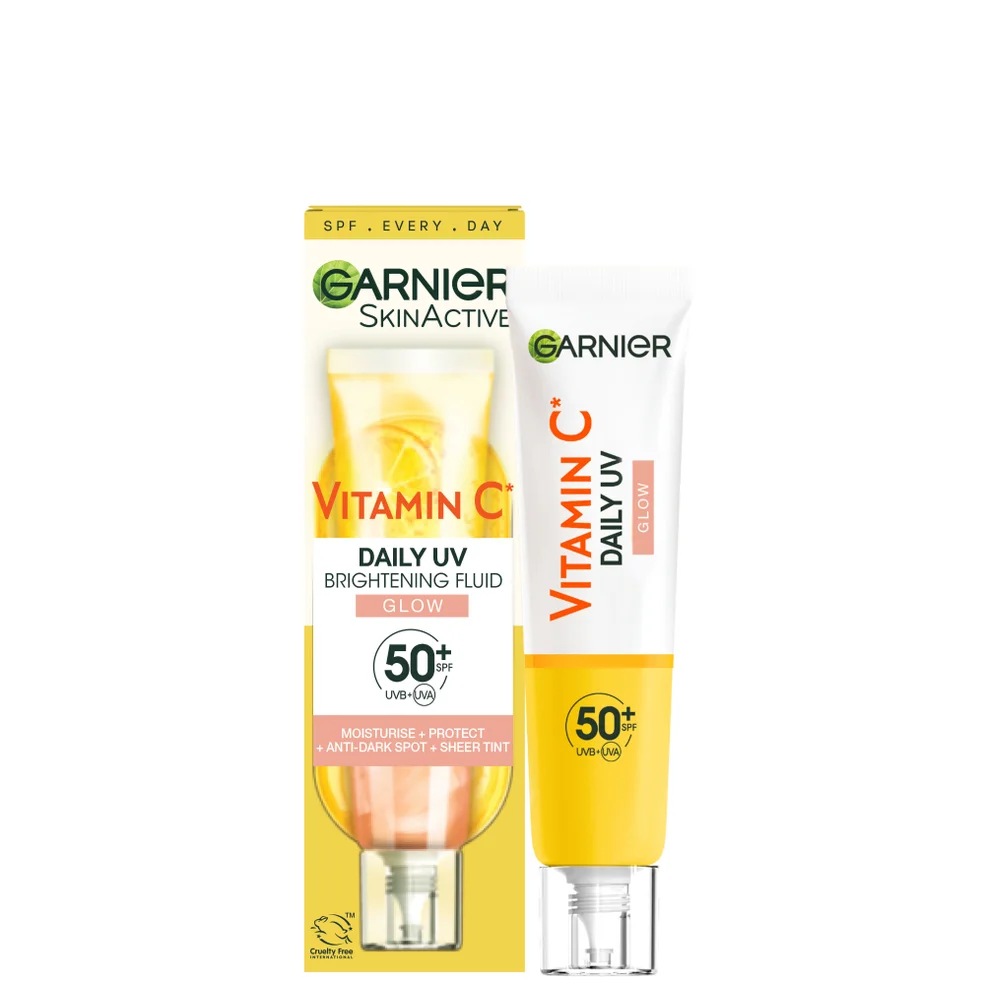 Garnier Vitamin C Daily UV Brightening Fluid Glow SPF 50+ 40ml Afbeelding 1