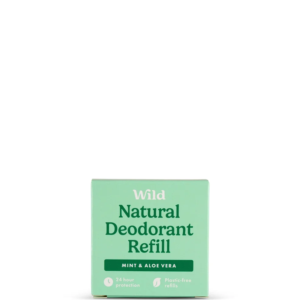 Wild Men's Mint and Aloe Vera Deodorant Refill 40g Afbeelding 1