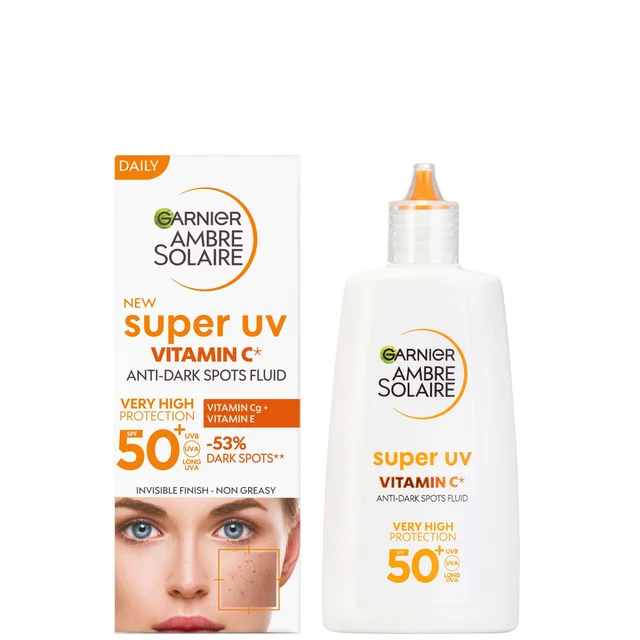 Garnier Ambre Solaire Super UV Vitamine C Gezichtsfluid voor Dagelijks Gebruik SPF 50+ 40 ml