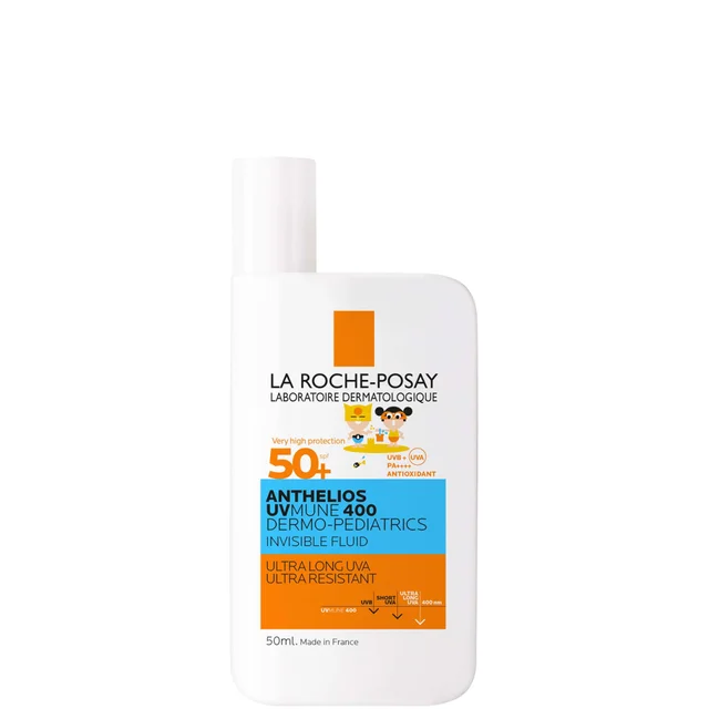 La Roche-Posay Anthelios UVMune 400 Dermo-Pediatrics voor Kinderen Ultra Light Onzichtbare Fluid SPF 50+ 50 ml