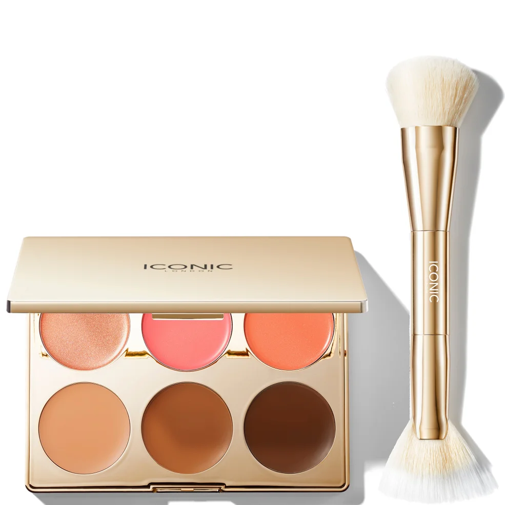 ICONIC London Multi-Use Palette and Cheek Glow Brush Afbeelding 1