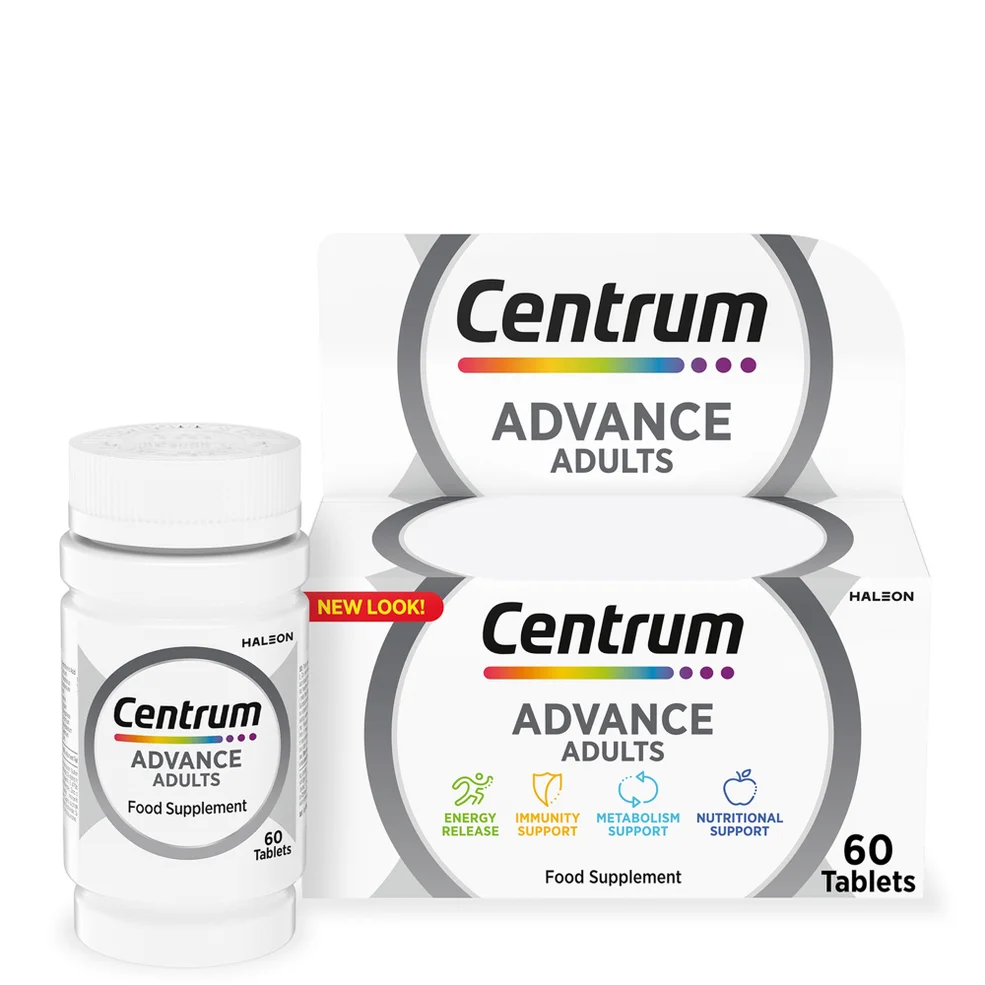 Centrum Advance Multivitamins and Minerals Tablets - 60 Tablets Afbeelding 1