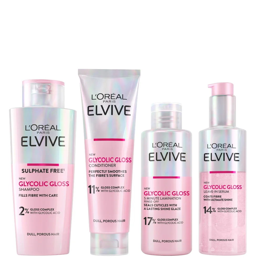 L'Oréal Paris Elvive Glycolic Gloss Glossing Routine for Dull Hair Afbeelding 1