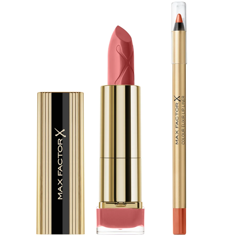 Max Factor Lipstick and Lip Liner Bundle (Various Shades) Afbeelding 1