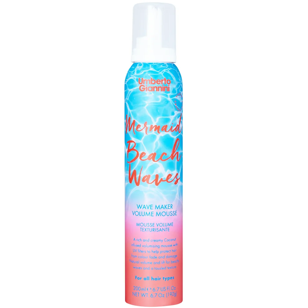 Umberto Giannini Mermaid Beach Waves Mousse 200 ml Afbeelding 1