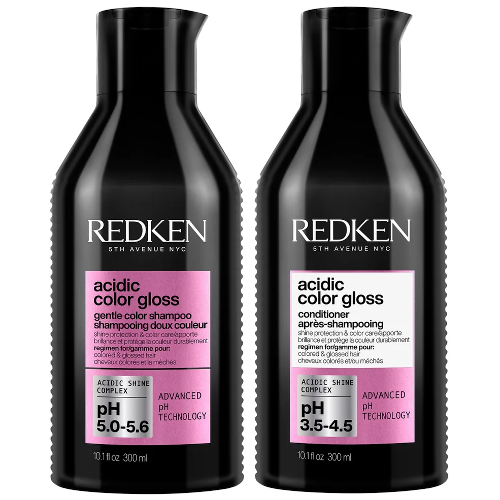 Redken Acidic Color Gloss Shampoo and Conditioner 300ml, Colour Protection Routine for Glass-Like Shine Afbeelding 1
