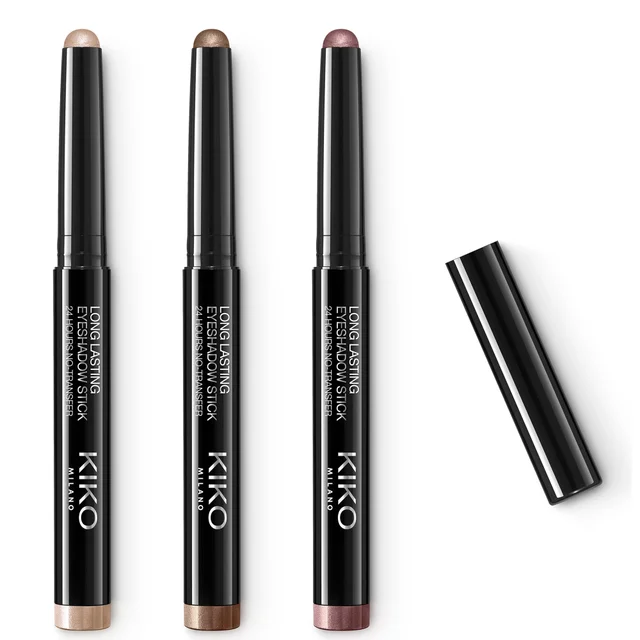 KIKO Milano Exclusive Long Lasting Eyeshadow Stick Trio - Warm Neutrals