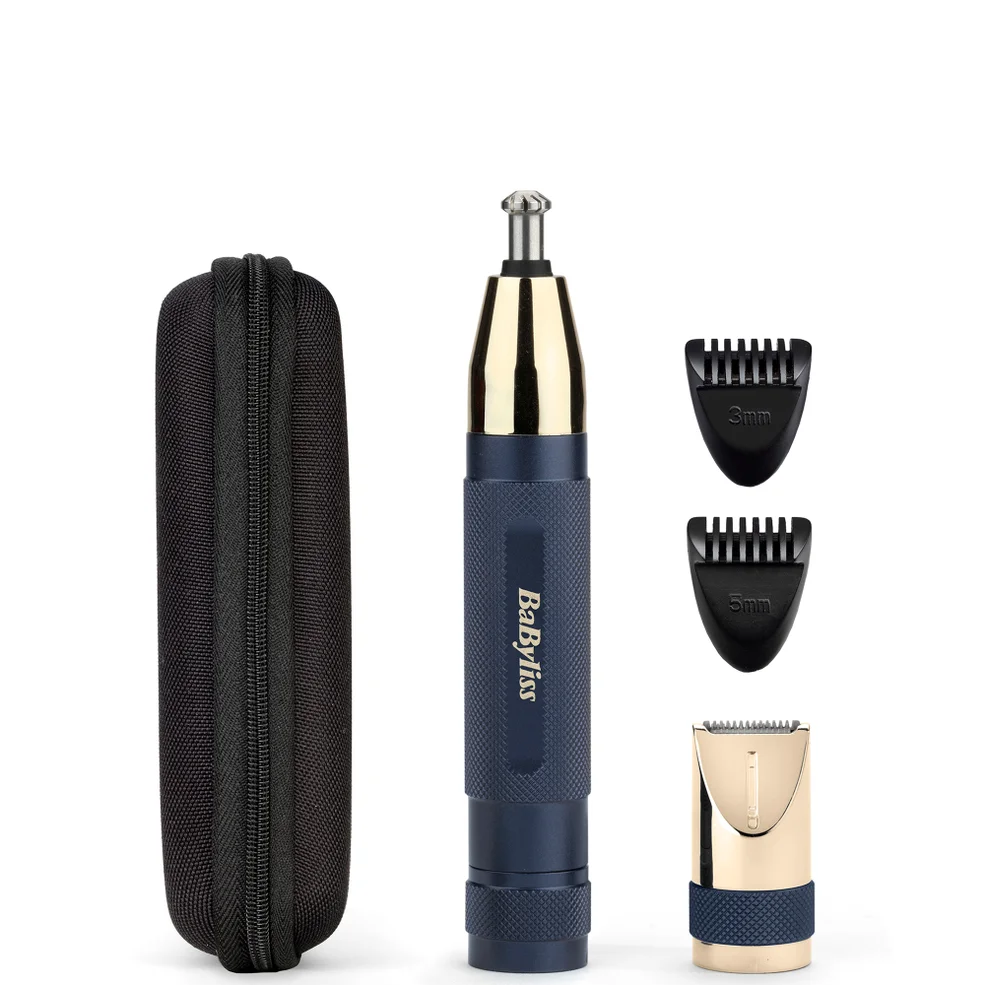 BaByliss Super-X Metal Series Nose, Ear and Eyebrow Trimmer - Blue Afbeelding 1