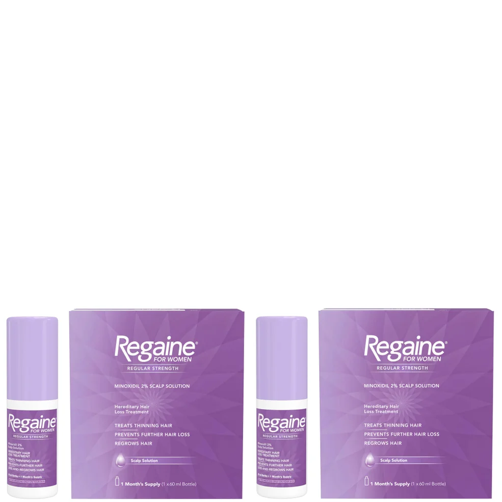 Regaine For Women Re-Growth Scalp Solution with 2% Minoxidil - 2 Month Supply Bundle Afbeelding 1