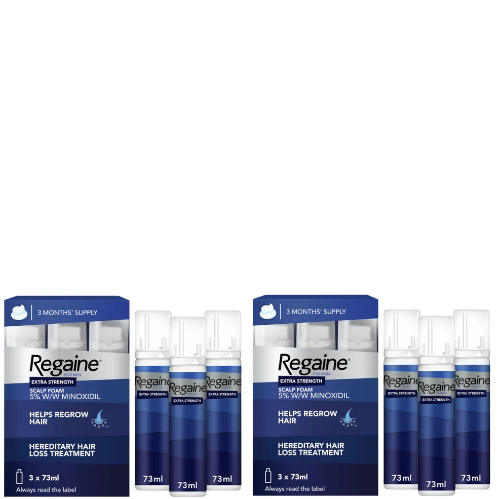 Regaine For Men Extra Strength Re-Growth Scalp Foam with 5% Minoxidil - 6 Month Supply Bundle Afbeelding 1