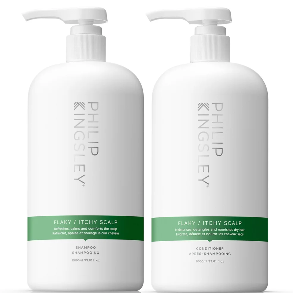 Philip Kingsley Flaky Itchy Shampoo and Conditioner 1000ml Duo Afbeelding 1