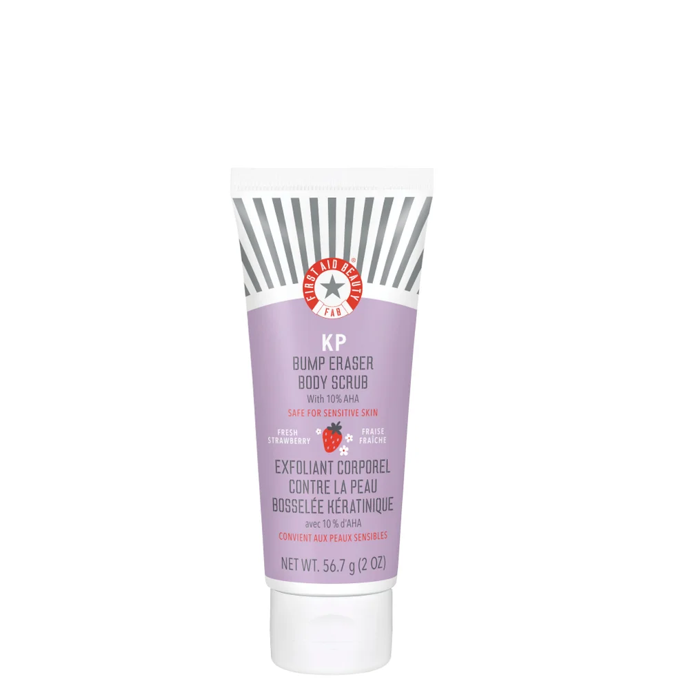 First Aid Beauty KP Bump Eraser Fresh Strawberry Bodyscrub met 10% AHA 56,7 g Afbeelding 1