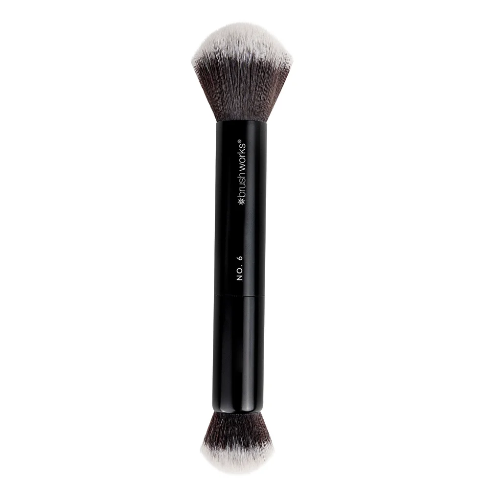 brushworks No. 6 Double Ended Powder and Buff Brush Afbeelding 1