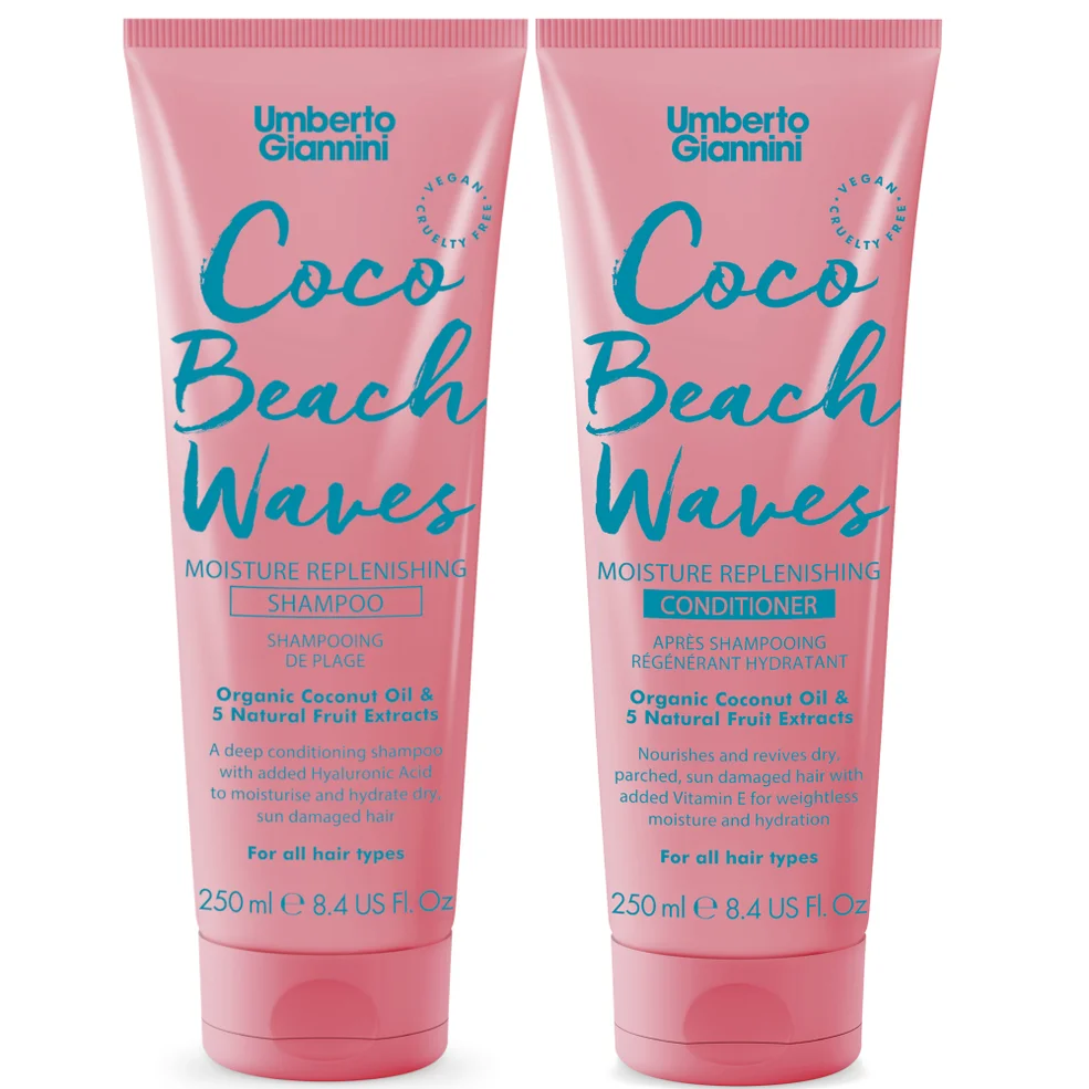 Umberto Giannini Coco Beach Waves Shampoo and Conditioner Duo Afbeelding 1