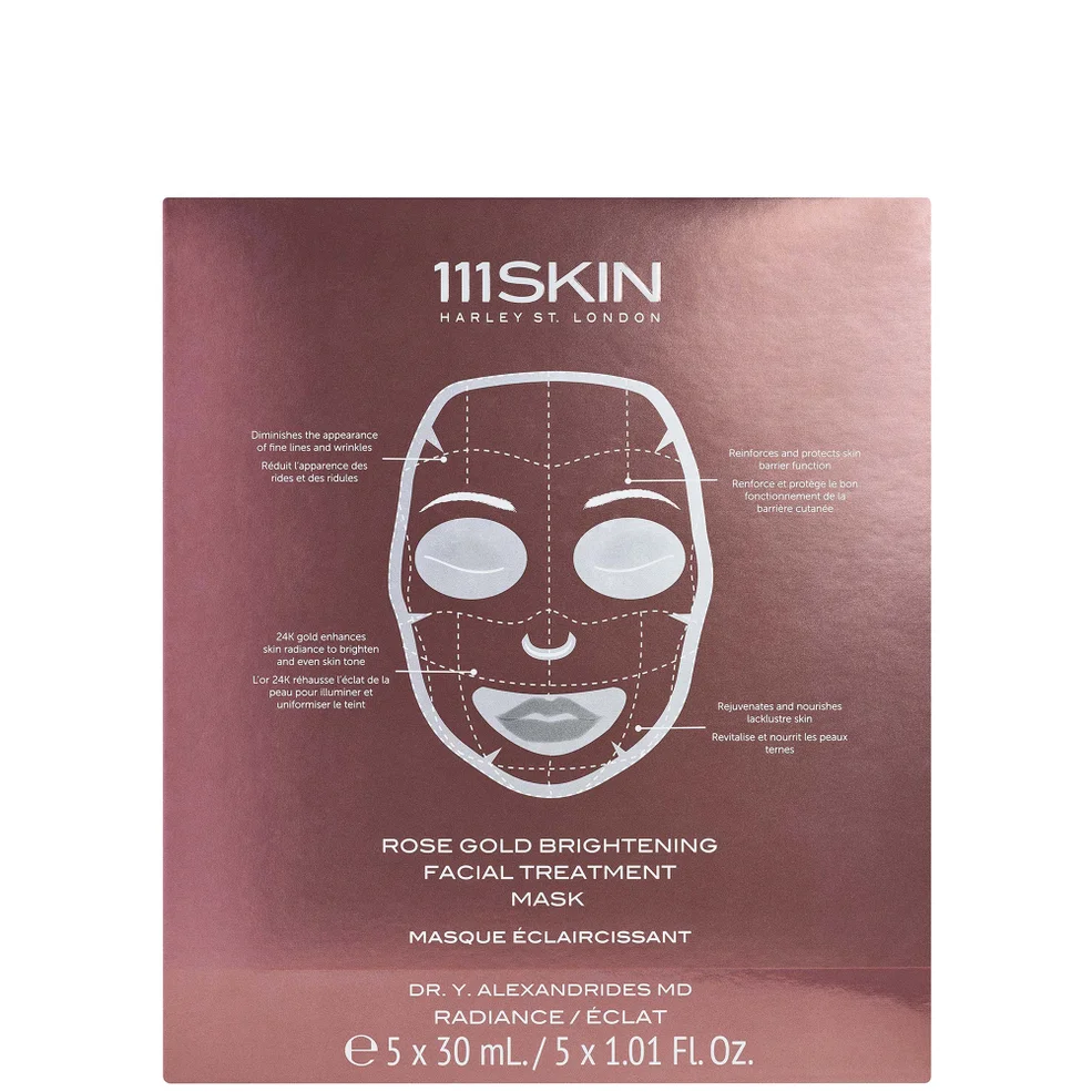111 Skin Rose Gold Brightening Facial Treatment Mask July Goody Afbeelding 1