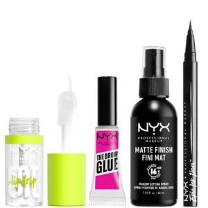 NYX Professional Makeup Iconic Hero Lip, Eye and Face Bundle - undefined undefined