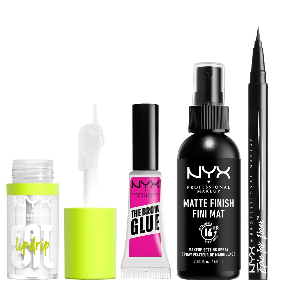NYX Professional Makeup Iconic Hero Lip, Eye and Face Bundle Afbeelding 1