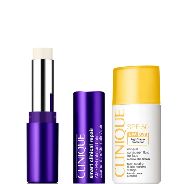 Clinique Smart Clinical Repair AM/PM Retinoid Balm and SPF 50 Mineral Fluid Duo