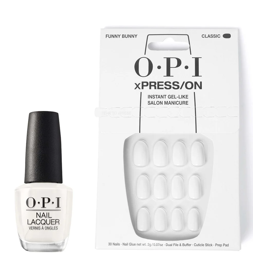 OPI xPRESS/ON Funny Bunny EXCLUSIVE and Funny Bunny Nail Polish Bundle Afbeelding 1