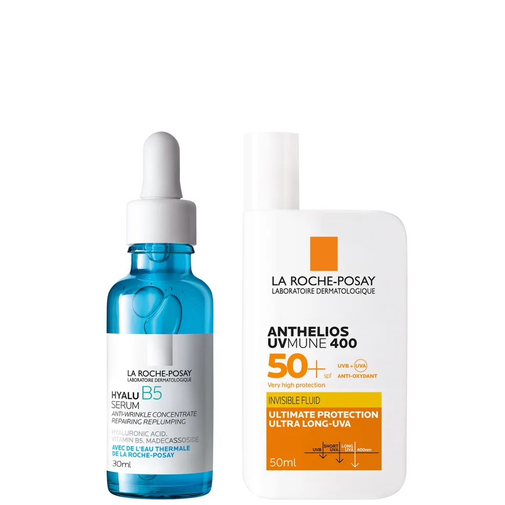 La Roche-Posay Daily Replump and Protect Set: Hyalu B5 Hyaluronic Acid Serum + SPF50+ Afbeelding 1