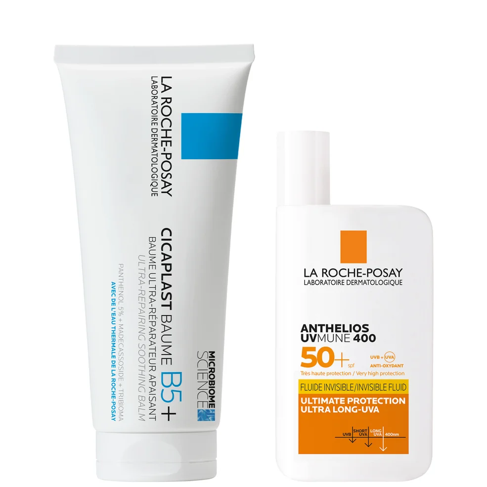 La Roche-Posay Soothe and Protect Hydrating Duo Set: Cicaplast Baume B5+ and Anthelios SPF50+ Afbeelding 1