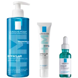 La Roche-Posay Breakout-Fighting Set- High Strength: Effaclar Cleanser, Serum and Corrective Care - undefined undefined