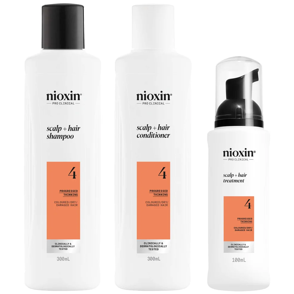 NIOXIN Scalp and Hair Thickening System 4 for Coloured Dry and Damaged Hair with Progressed Thinning Loyalty Kit Afbeelding 1