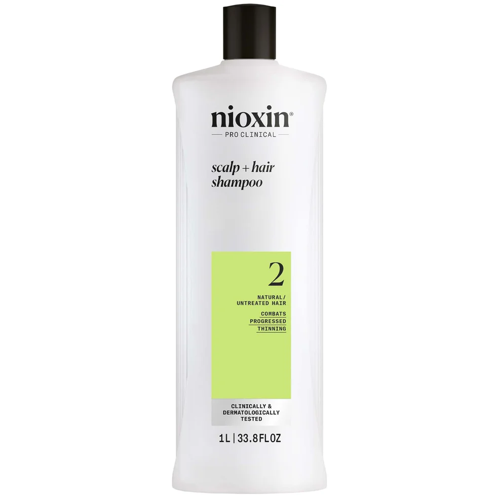 NIOXIN Scalp and Hair Thickening System 2 Shampoo for Natural Hair with Progressed Thinning 1L Afbeelding 1