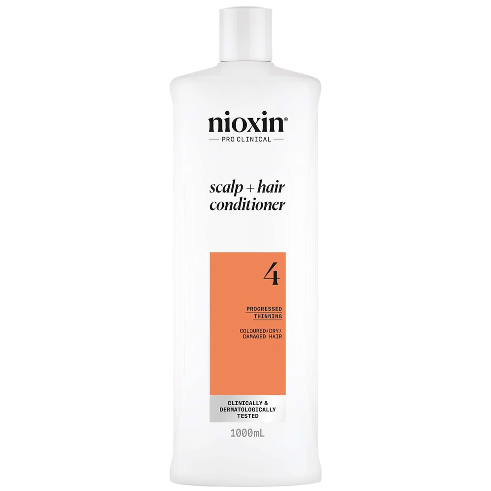 NIOXIN Scalp and Hair Thickening System 4 Conditioner for Coloured Dry and Damaged Hair with Progressed Thinning 1L Afbeelding 1