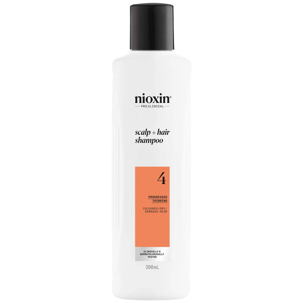 NIOXIN Scalp and Hair Thickening System 4 Shampoo for Coloured Dry and Damaged Hair with Progressed Thinning 300ml Afbeelding 1