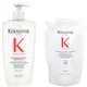 Kérastase Première Refillable Shampoo and Refill Pouch Duo for Damaged Hair with Pure Citric Acid and Glycine 500ml