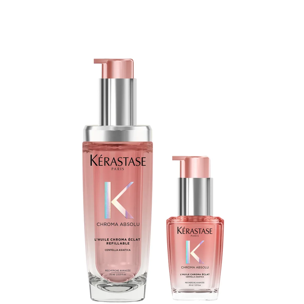 Kérastase Chroma Absolu Refillable Hair Oil 75ml And 30ml Duo For Colour Treated Hair Afbeelding 1