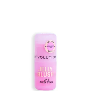 Makeup Revolution Jelly Blush Stick Lip and Cheek Stain 5.5g (Various Shades) - Shade Strawberry Pink