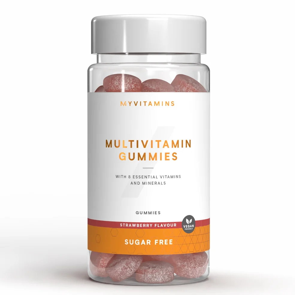Myvitamins Sugar Free Multivitamin, Strawberry, 60 Gummies, ALT Afbeelding 1