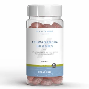 Myvitamins Ashwagandha Gummies, Pot - Flavour Red Apple (Sugar Free)